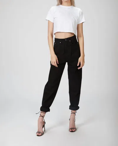 Weworewhat Dani Boyfriend Jeans In Black