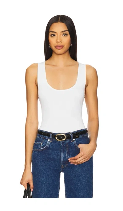 Weworewhat Deep V Top In White