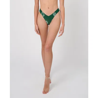 Weworewhat Delilah Bottom In Sea Green/off Wh