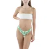 Weworewhat Delilah Bottom Womens Printed Lined Swim Bottom Separates In Green