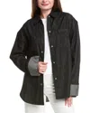 Weworewhat Denim Shirt In Black