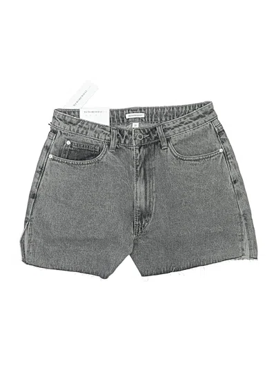 Weworewhat Denim Shorts In Gray