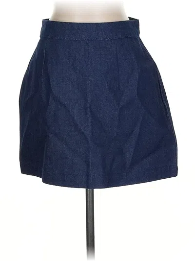 Pre-owned Weworewhat Denim Skirt In Blue