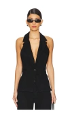 Weworewhat Denim Vest In Black
