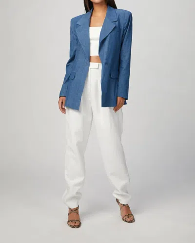 Weworewhat Downtown Indigo Blazer In Houston In Blue