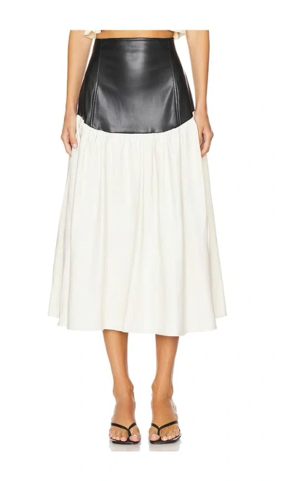 Weworewhat Drop Waist Midi Skirt In Black