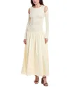 Weworewhat Drop Waist Maxi Dress In White