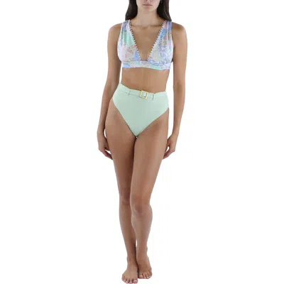 Weworewhat Emily Womens High Waist Bikini Swim Bottom Separates In Multi