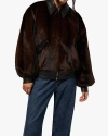 WEWOREWHAT WEWOREWHAT FAUX FUR BOMBER JACKET