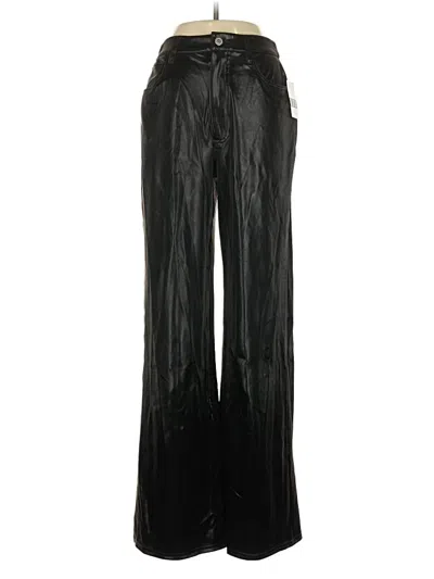Weworewhat Faux Leather Pants In Black