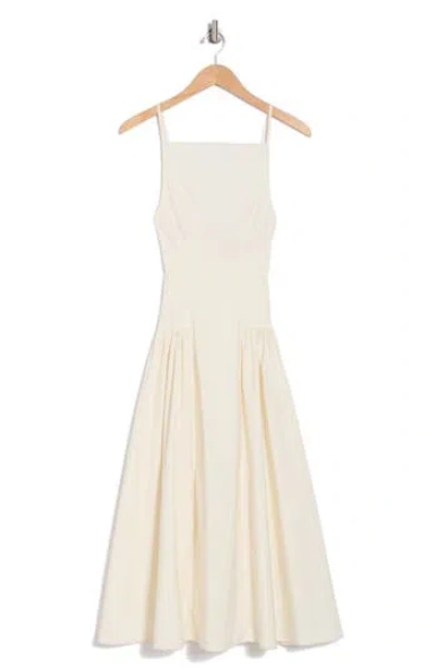 Weworewhat Flare Panel Midi Dress In Ivory