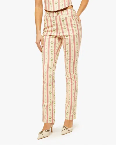 Weworewhat Floral Mid Rise Ankle Jeans In Lemon Icing In Multi