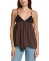 Weworewhat Flowy Triangle Cami In Brown