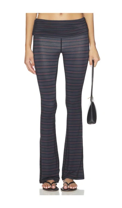 Weworewhat Fold Over Flare Legging In Multi