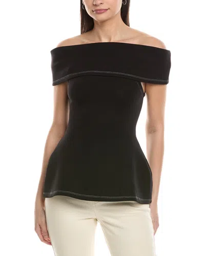 Weworewhat Fold-over Top In Black