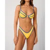 Weworewhat Full Coverage Underwire Bikini Top In Yellow