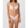 Weworewhat Full Coverage Underwire Bikini Top In White