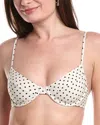 Weworewhat Full Coverage Underwire Bikini Top In White