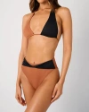 Weworewhat Halter Bikini Top In Multi