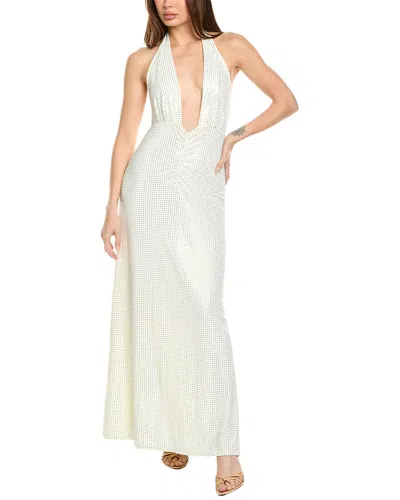 WEWOREWHAT HALTER MAXI DRESS