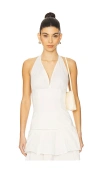 Weworewhat Halter Neck Corset Top