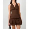 Weworewhat Halter Neck Corset Top