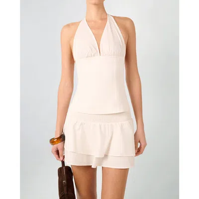 Weworewhat Halter Neck Corset Top