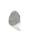 Weworewhat Hammered Plate Ring In Silver