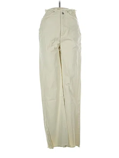 Pre-owned Weworewhat Jeans In Ivory
