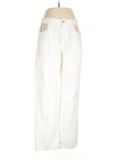 Pre-owned Weworewhat Jeans In Ivory