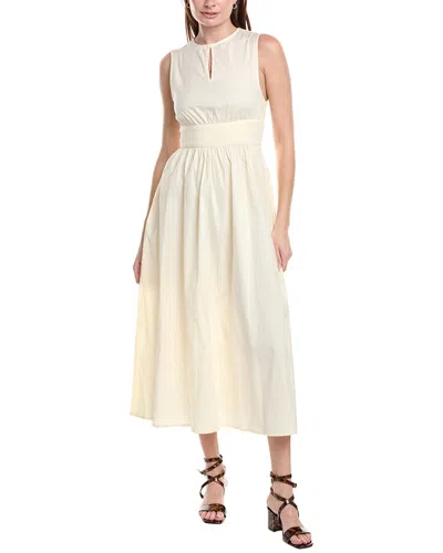 Weworewhat Keyhole Midi Dress In Metallic