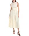 Weworewhat Keyhole Midi Dress In White