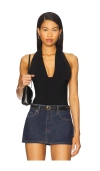 Weworewhat Knit Halter Top In Black