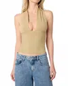 Weworewhat Knit Halter Top In Oat In Multi