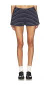 Weworewhat Knit Pull On Hot Short In Blue