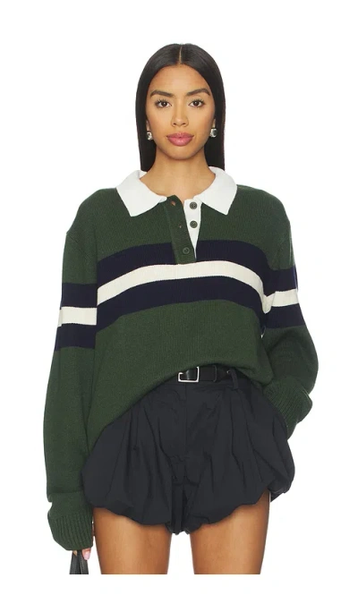 WEWOREWHAT KNITTED RUGBY SHIRT