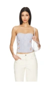 WEWOREWHAT LACE CORSET TOP