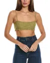 Weworewhat Lace Bralette In Brown
