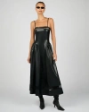 Weworewhat Lace Panel Corset Midi Dress In Black