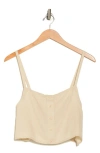 WEWOREWHAT WE WORE WHAT LINEN BLEND TRAPEZE TANK