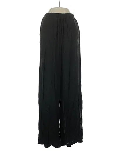 Pre-owned Weworewhat Linen Pants In Black