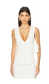 Weworewhat Long Line Vest In Ivory