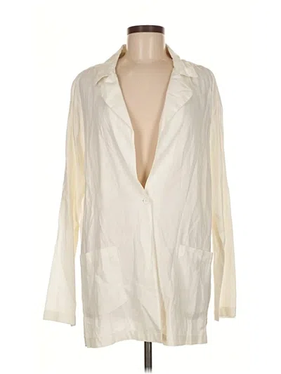 Pre-owned Weworewhat Long Sleeve Blouse In White
