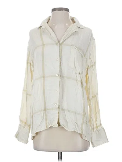 Pre-owned Weworewhat Long Sleeve Blouse In White