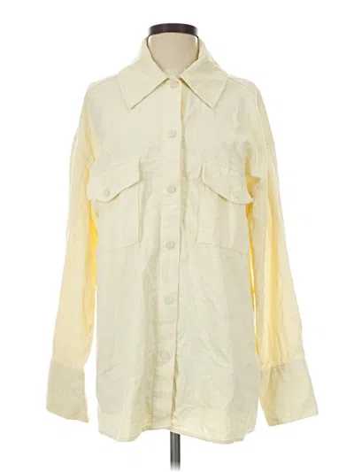 Pre-owned Weworewhat Long Sleeve Blouse In Yellow