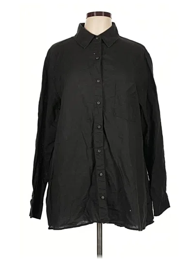 Pre-owned Weworewhat Long Sleeve Button Down Shirt In Black