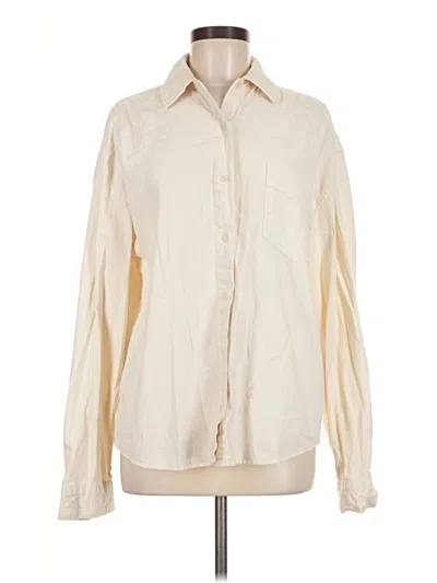 Pre-owned Weworewhat Long Sleeve Button Down Shirt In Ivory