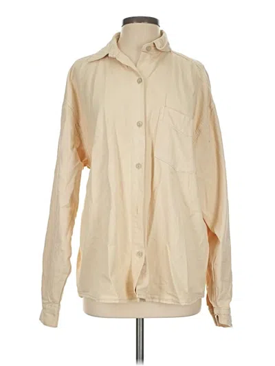 Pre-owned Weworewhat Long Sleeve Button Down Shirt In Ivory