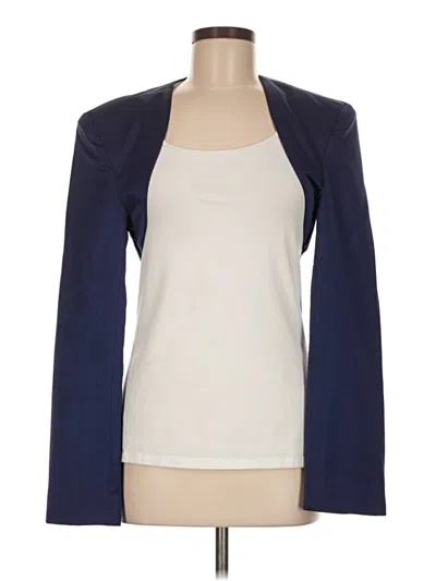 Pre-owned Weworewhat Long Sleeve Top Blue Square Neckline Tops