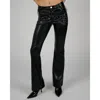 Weworewhat Low Rise Western Pant In Black